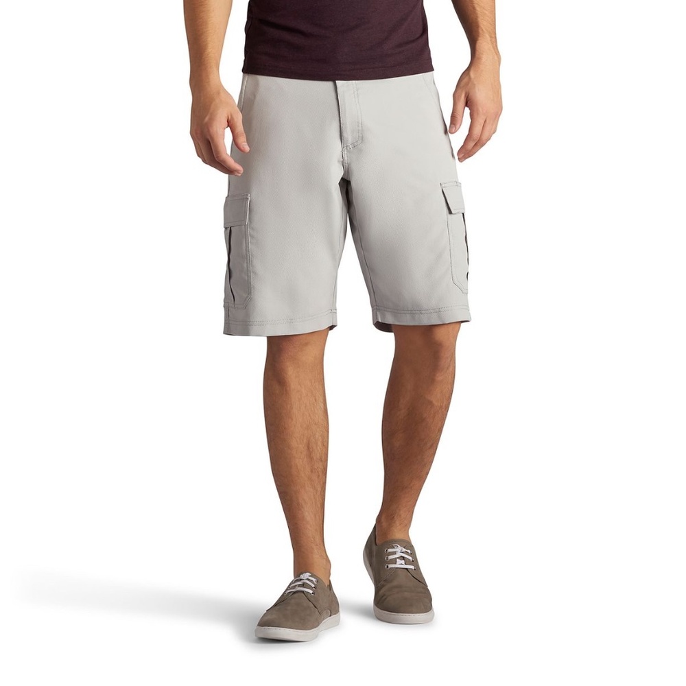 Mens Lee Performance Cargo Shorts Light Grey / Cadet Gray 29